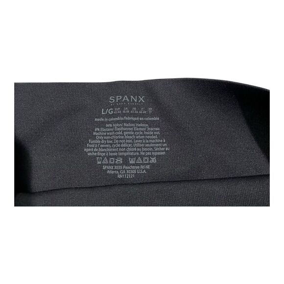 NWT SPANX Look At Me Now Leggings Black Camo Seamless Shaping Women's L Slimming - Picture 9 of 10